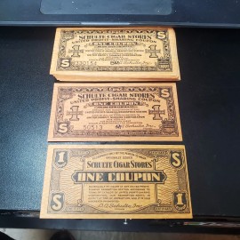 Schulte Cigar Stores United Profit Sharing Vintage "One Coupon". Qty 1