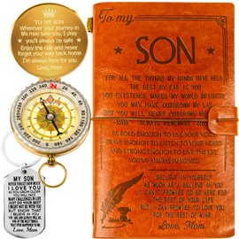 Son Gifts from Mom,Son Leather Journal from Mom,Son Birthday Gifts from Mom,Keepsake Gifts for Son,Son Journal,My Son Keychain,My Son Gifts from Mom,To My Son Gifts from Mother,Son Gifts Ideas