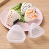 MMSZHL 5 Pcs Triangulares de Plástico Onigiri Molde con Cuchara