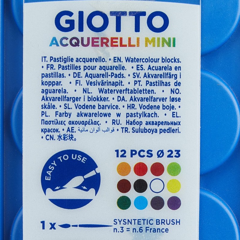 Fila Giotto 352300 Mini Colour Tablets 23 cm Pack of