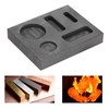 5 Grooves Graphite Ingot Melting Casting Refining Scrap Combo Crucible