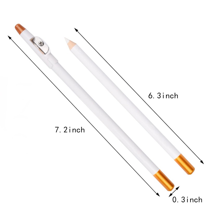 XNHIU 3 Pieces Barber Pencil with Built-in Sharpener Hairline Outliner