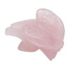 Fundamental Rockhound Products: 1" Hand Carved Eagle Rose Quartz Gemstone