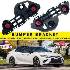 FQR New Front Bumper Support Bracket Set Left & Right For 2018-2021 Toyota Camry
