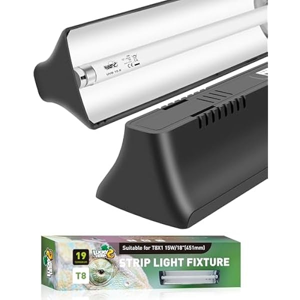 LUCKY HERP T8 Reptile Light Fixture Combo Kit 15W (New
