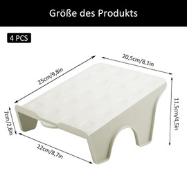 VIQIHEOE Shoe Slot Organiser, Pack of 4 Non-Slip Shoe Holders, Non-Slip Shoes Cupboard Shoe Organiser, Space Saving Shoes Storage Tools, for Entrance, Hallway, Bedroom, Grey