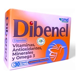 Dibenel Cmd Multivitaminico Suplemento Alimenticio 30 Caps Sin Sabor