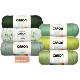 Caron Simply Soft Yarn Assortment (Greenery)