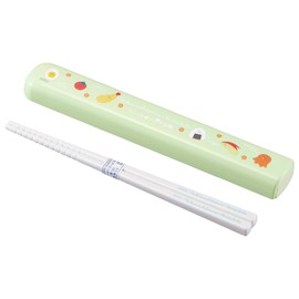 OSK HS-11 Bento Box with Open Eyes, Chopsticks Case Set, 6.5 inches (16.5 cm), Made in Japan, Dishwasher Safe, Slide-Type, Antibacterial, Stylish, Cute, Unisex, Kids, Adults, Students