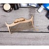 Wooden Beard Comb Beard & Moustache Dad's Pocket Comb Dad