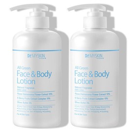 Dr. My Skin All Green Face Body Lotion 1+1 500g large capacity/total 1000g/irritation test completed / 올그린 페이스 바디로션 1+1 500g대용량/총1000g/자극테스트완료