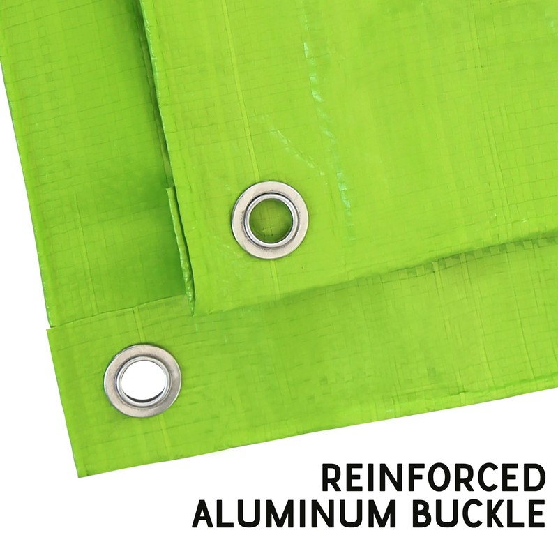 7 Mil Lime Green 10x12 Feet Tarp -Multifuctional Poly Tarp