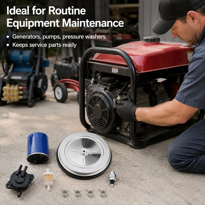 9-Piece Engine Maintenance Kit Compatible with Honda GX630 GX660 GX690