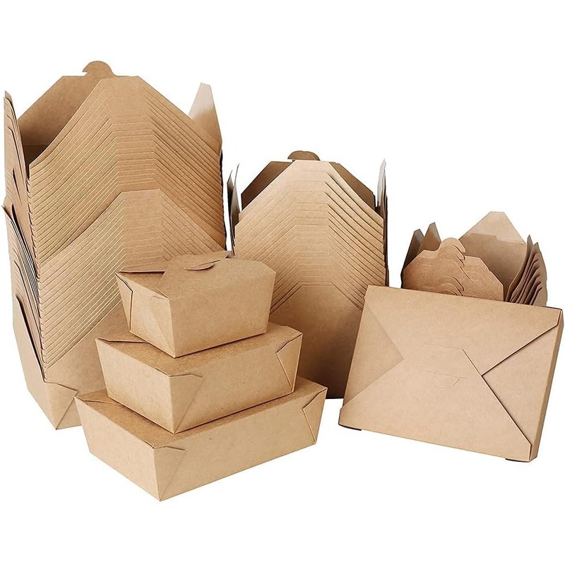 DeinPack 25 x Take Away Box 1200 ml I Organic