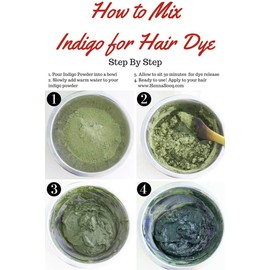 Herbs Botanica Indigo Powder For Hair - Indigofera Tinctoria (100% Natural Organically Henna Grown) 150 Grams / 5.3 Oz Natural Black Hair Dye, Natural Henna Herbs and Corps