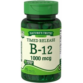 Nature’s Truth Vitamin B-12 Supplement Timed Release Tablets 1000mcg 75 Count