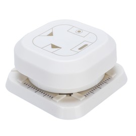 Generic Tag Punch 4 Patterns Paper Craft Hole Puncher Marker for Scrapbooks Cards Arts with Paper Positioning Guide and Debris Storage ABS Material