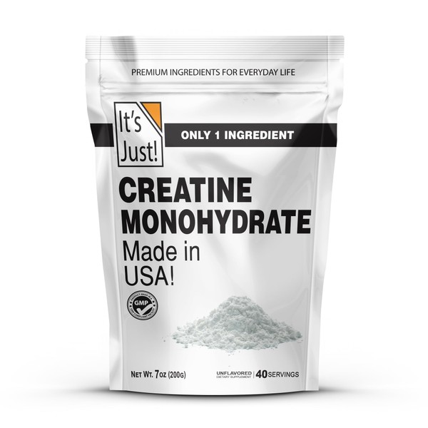It's Just! - Creatine Monohydrate Powder, Pure Creatine Powder, Made