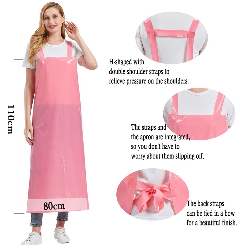 Nanxson Unisex Apron TPU Waterproof Apron H-shaped Shoulder Strap Work