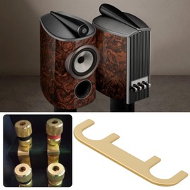 SG Store 2 Pairs Bi-Wire Jumper Plates Copper Connectors Compatible with Bowers Wilkins DM6 DM601 DM602 DM603 CDM Series Speakers