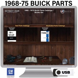 1968-1975 Buick Parts Manuals on USB