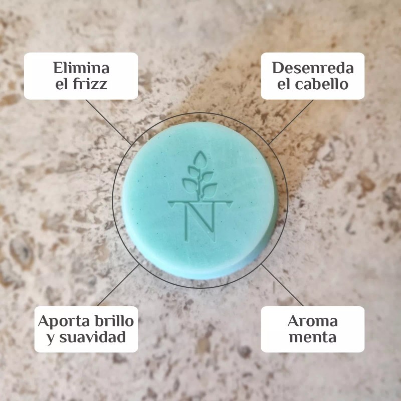 NATIVA5 Shampoo Sólido Carbón Activado + Acondicionador Menta