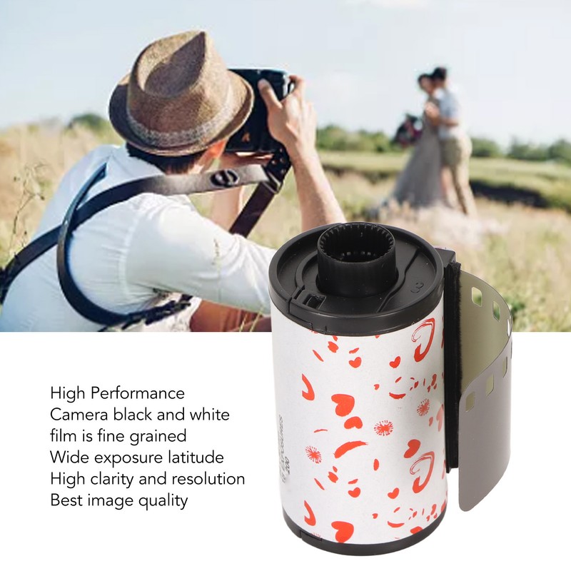 Black White Print Film Professional 18 Exposures 200 Degree Light