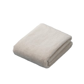 CBJAPAN Carari Premium Face Towel, 5.9x Water Absorbency Microfiber, Beige, 1 Towel, Quick Dry (Absorbs Water in the Fiber Gaps), Marshmallow Texture, Fluffy, 11.8 x 31.5 inches (30 x 80 cm)