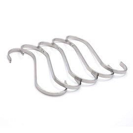Heavy Duty 304 Stainless Steel S Shaped Metal Hanging Hooks for Hanging, Metal Kitchen Pot Pan Hanger Storage Rack Closet S Type Hooks(10PCS)
