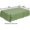 Crib Bed Skirt 28” x 52” with 14” Drop –