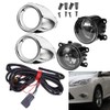 Saihisday Clear Lens Driving Fog Lights Bumper Lamps Bulbs Harness