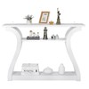 SuperDeal Entryway 47" SImple Style MDF Accent Console Table -
