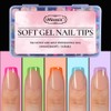 Misssix Uñas Postizas Francesas Xbasictips, 150 Unidades, Uñas Cortas Cuadradas