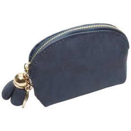 PR-MINIPOUCH Mini Pouch, Cute Coin Purse, Compact, Women's Coin Case, Card Case, Pastel Colors, navy