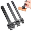 DIY Leather Hole Punch, 3 Pieces Leather Craft Tooth Punching