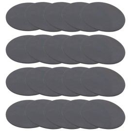 PATIKIL Rubber Solid Discs Washers, 20 Pcs 50mm OD x 1.5mm Thick Rubber Round Gasket Pad Bushings Spacer Washer for DIY Gasket Craft, Black