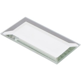 Plymor Rectangle 3mm Beveled Glass Mirror, 1 inch x 2 inch (Pack of 12)