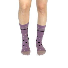 Doctor Johnny's Compression Socks for Men & Women (15-20 mmHg) Air travel, nurse, Running socks, hockey socks, Maternity & Pregnancy socks, Edema, swelling, shin splints (Pink Polka Dot, Small)