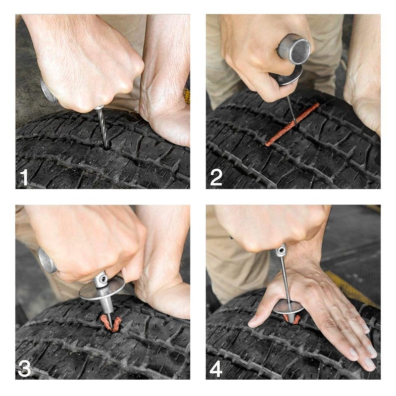 TOOLUXE 50003L Universal Heavy Duty Tire Repair Kit | 57