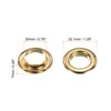 HARFINGTON 10Set Grommets Eyelets 20mm 4/5 Inch Brass Eyelets Kit