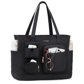 LOVEVOOK Laptop Tote Bag for Women Work, Teacher Tote Nurse Bags with Zipper for Travel, Daily, College