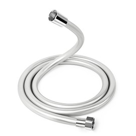 Luxoraiova Universal Shower Hose, Anti-Twist Smooth Shower Hose, Corrosion Protection, Pressure Resistant, Kink Protection in PVC Look (150 cm)