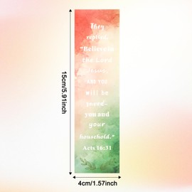 120Pcs Bible Verses Watercolour Bookmark, Christian Scripture Inspirational Book Marks, Religious Motivational Book Positive Page Marker for Women & Men Reading Gifts