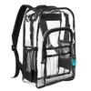 BeigeSwan Pack of 2 Clear Backpack Heavy Duty Thick PVC