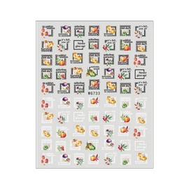 Fall Leaf Thanksgivin Nail Sticker Geometric Lines Pumpkins Fox Owl Wg733 Nail Wraps Stickers Manicure Supplies for Women Nails Full Long Lasting Easy Apply and Remove