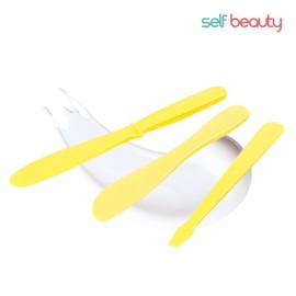 Self Beauty Spatula Pack Tool Yellow Large Medium Small / 셀프미인 스파츌라 팩도구 옐로우 대 중 소