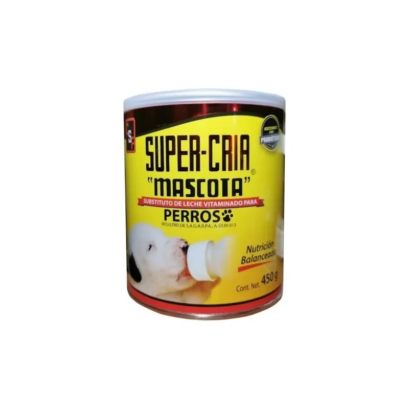 Sustituto de Leche Vitaminado para Perros 450g Super-Cria