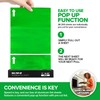 200 Count 9 Inch Green Pre Cut Aluminum Pop Up