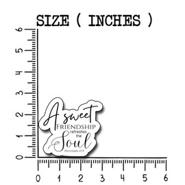 (3Pcs) A Sweet Friendship Refreshes The Soul Sticker, Christian Gifts Decorate Books Laptop Phone, Water Bottles Kindles Stickers, Tumbler Sticker Waterproof Vinyl Decorate 3 x 2,8" Inch