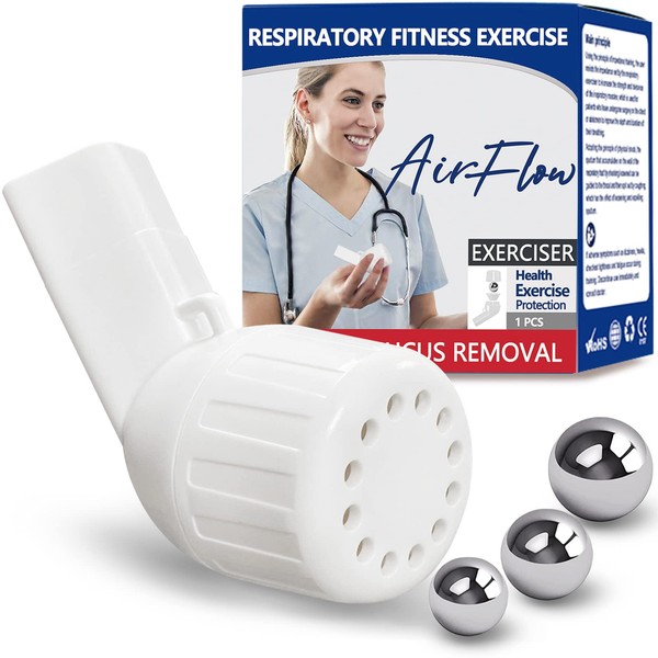 Breathing Exercise Device for Lungs, Acapella Flutter Valve, Natural Mucus Clearance and Lung Expansion Device, Lung Exerciser Device